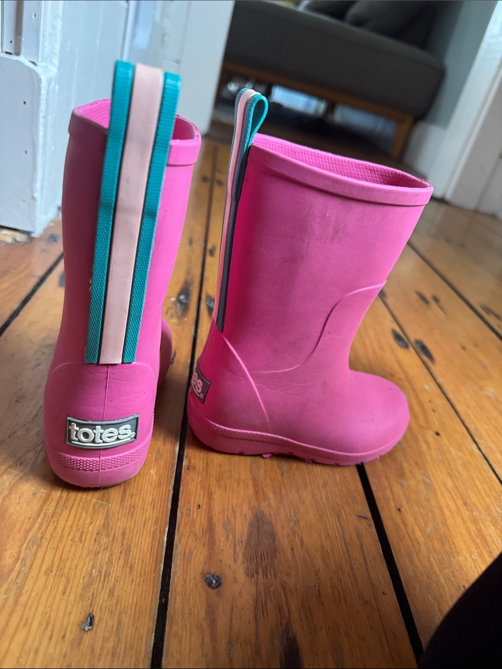 totes Everywhere Pink Rain Boots